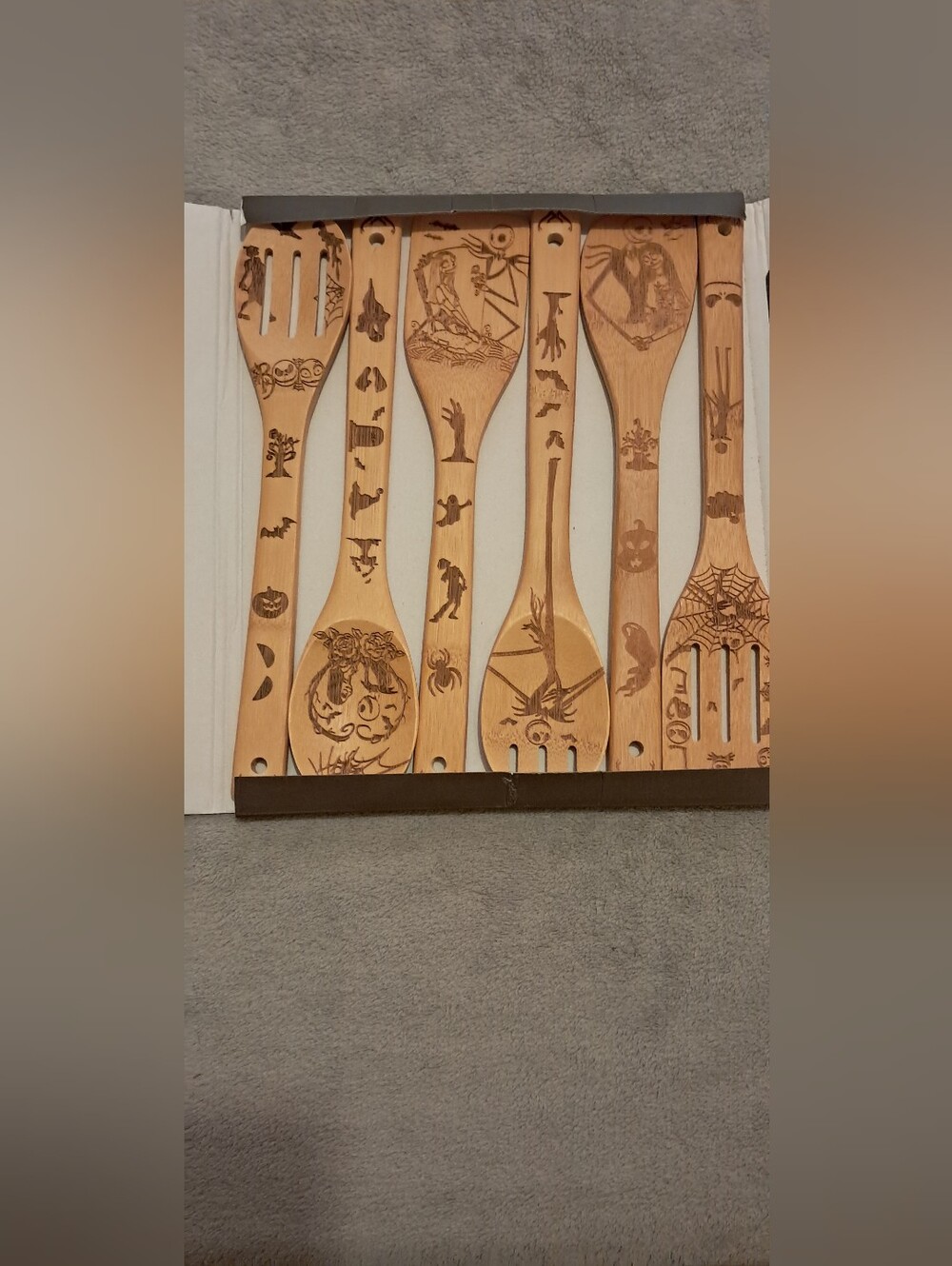 Disney Nightmare Before Christmas Bamboo 6pc Cooking Utensil Set